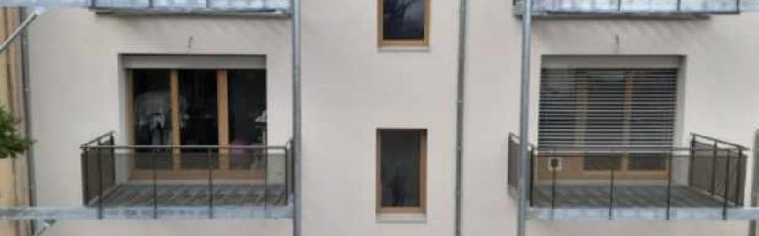 Balcons en façade d’un immeuble