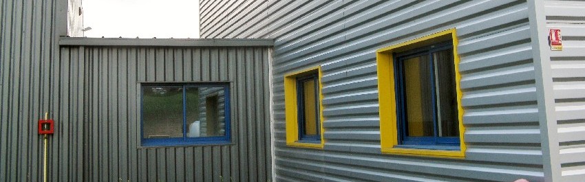 Bardage en pose verticale et horizontale